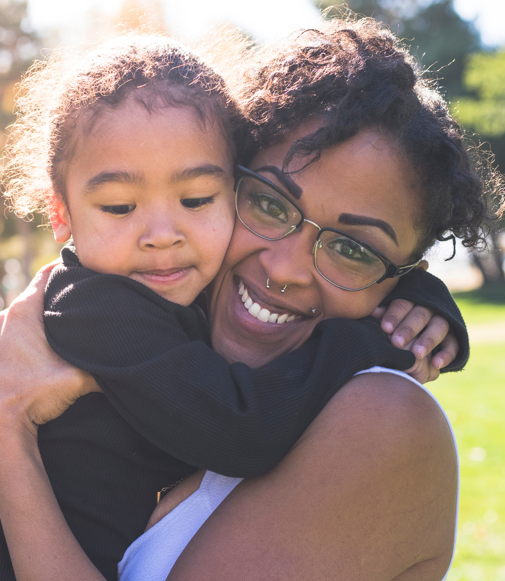 Woman with a child